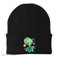 Space Day Celebration Cosmic Alien Tree Of Life Earth Day Beanie thumb 0
