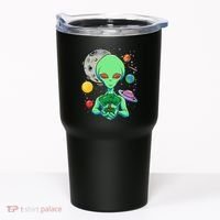Space Day Celebration Cosmic Alien Tree Of Life Earth Day Tumbler thumb 0