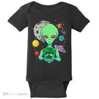 Space Day Celebration Cosmic Alien Tree Of Life Earth Day Baby Bodysuit thumb 0