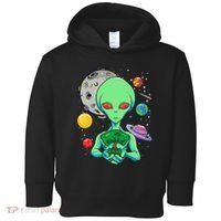 Space Day Celebration Cosmic Alien Tree Of Life Earth Day Toddler Hoodie thumb 0