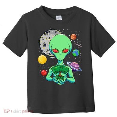 Space Day Celebration Cosmic Alien Tree Of Life Earth Day Toddler T-Shirt