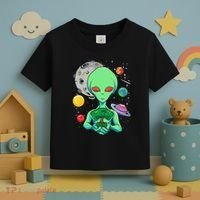 Space Day Celebration Cosmic Alien Tree Of Life Earth Day Toddler T-Shirt thumb 3