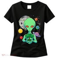 Space Day Celebration Cosmic Alien Tree Of Life Earth Day Women's T-Shirt thumb 0