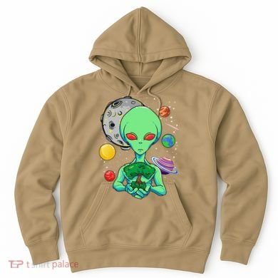 Space Day Celebration Cosmic Alien Tree Of Life Earth Day Hoodie