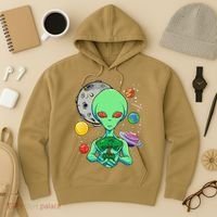 Space Day Celebration Cosmic Alien Tree Of Life Earth Day Hoodie thumb 3