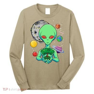 Space Day Celebration Cosmic Alien Tree Of Life Earth Day Long Sleeve Shirt