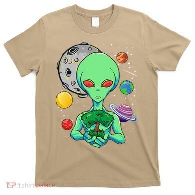 Space Day Celebration Cosmic Alien Tree Of Life Earth Day T-Shirt