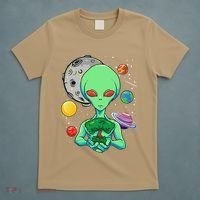 Space Day Celebration Cosmic Alien Tree Of Life Earth Day T-Shirt thumb 5