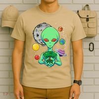 Space Day Celebration Cosmic Alien Tree Of Life Earth Day T-Shirt thumb 6