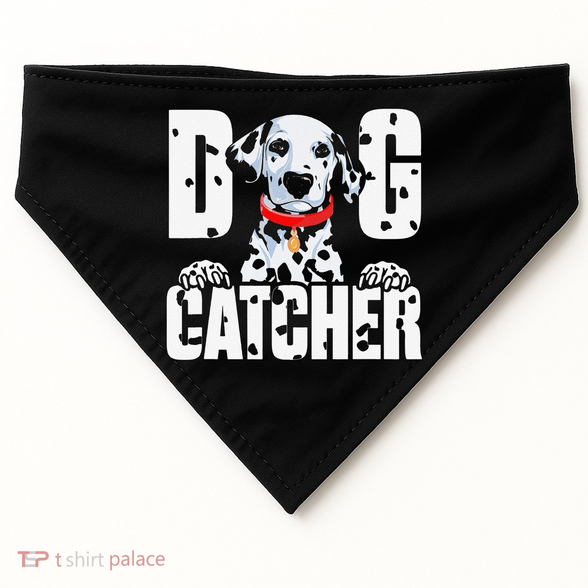Soft Dog Catcher Costume Dalmatian Easy Family USA-Made Doggie Bandana