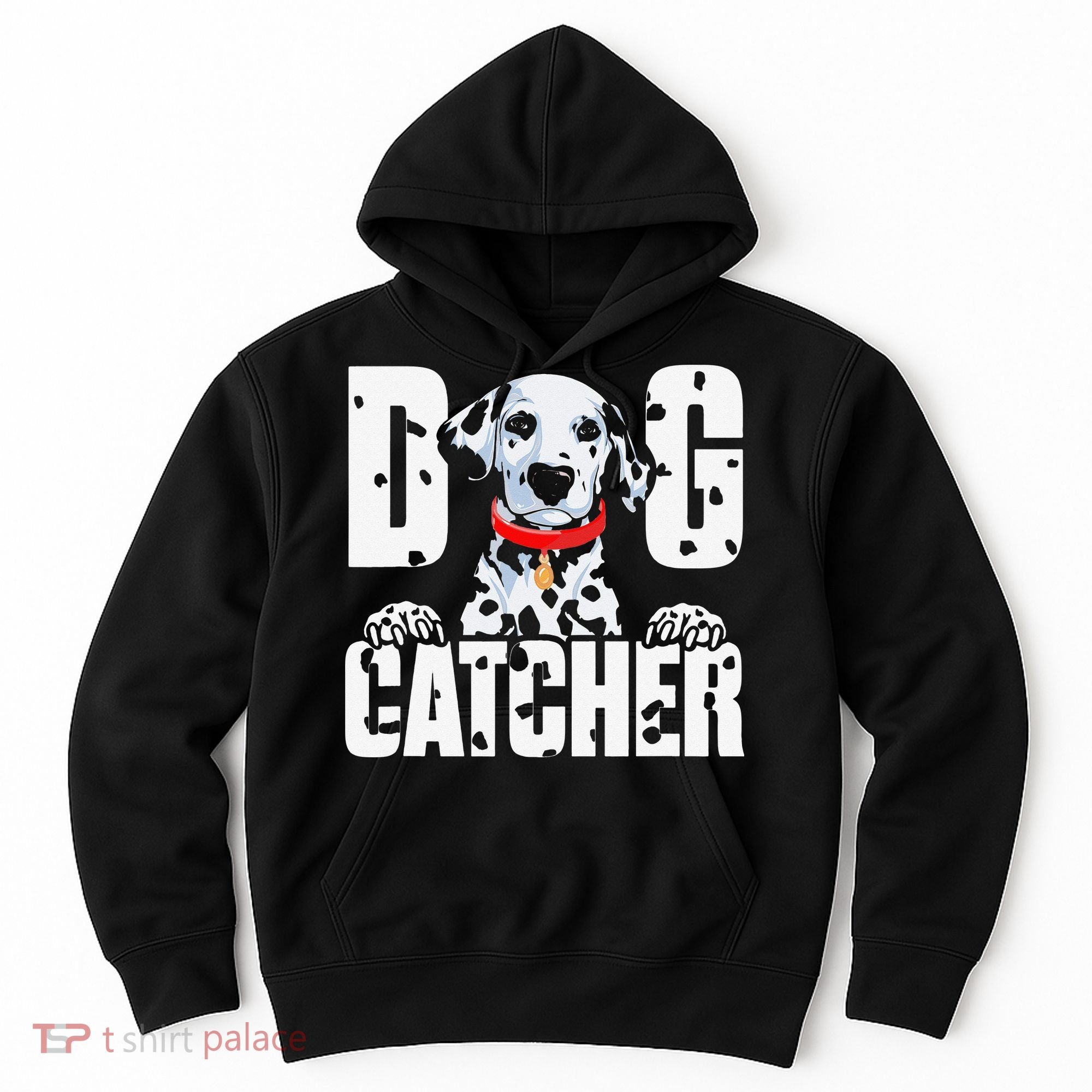 Soft Dog Catcher Costume Dalmatian Easy Family Hoodie
