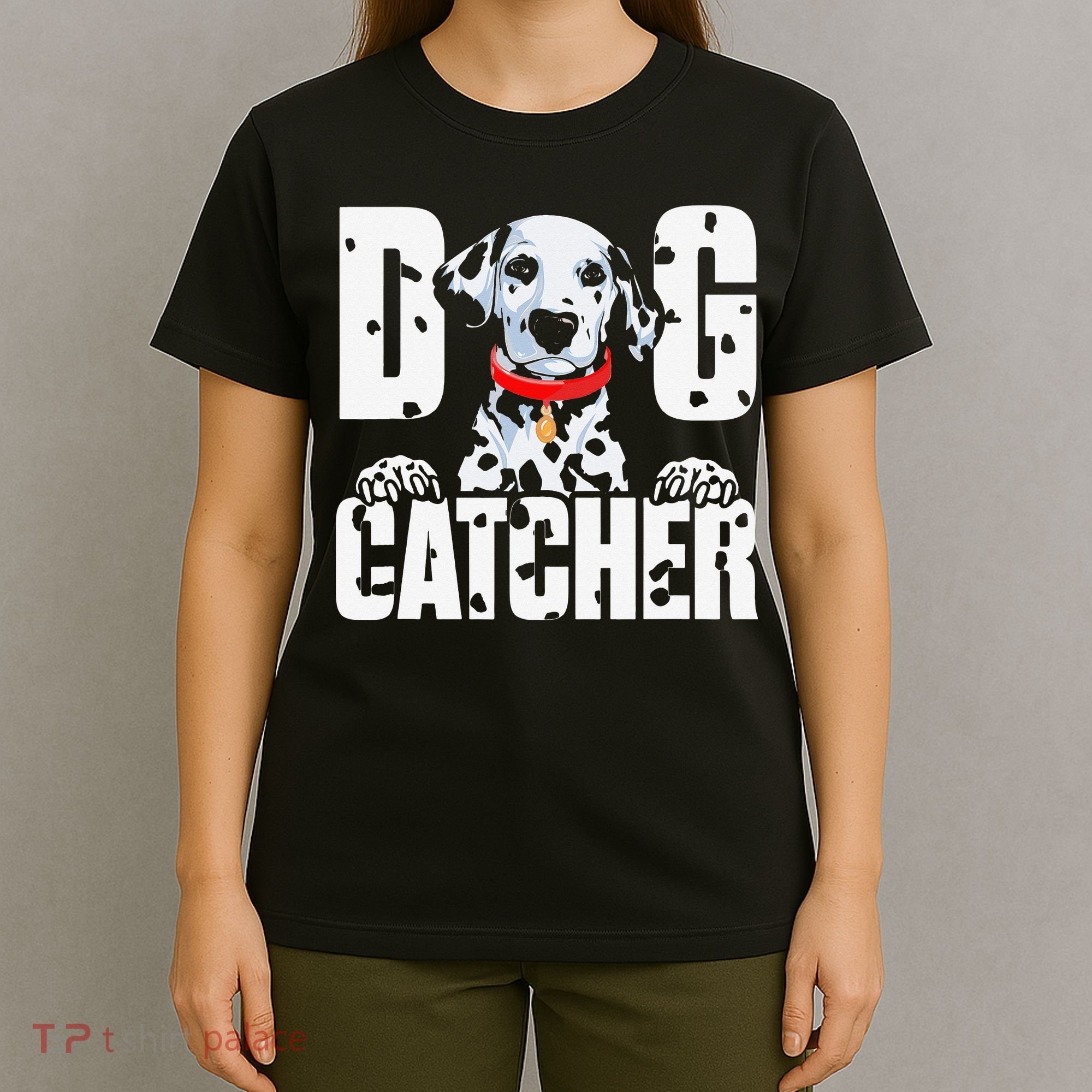 Soft Dog Catcher Costume Dalmatian Easy Family T-Shirt