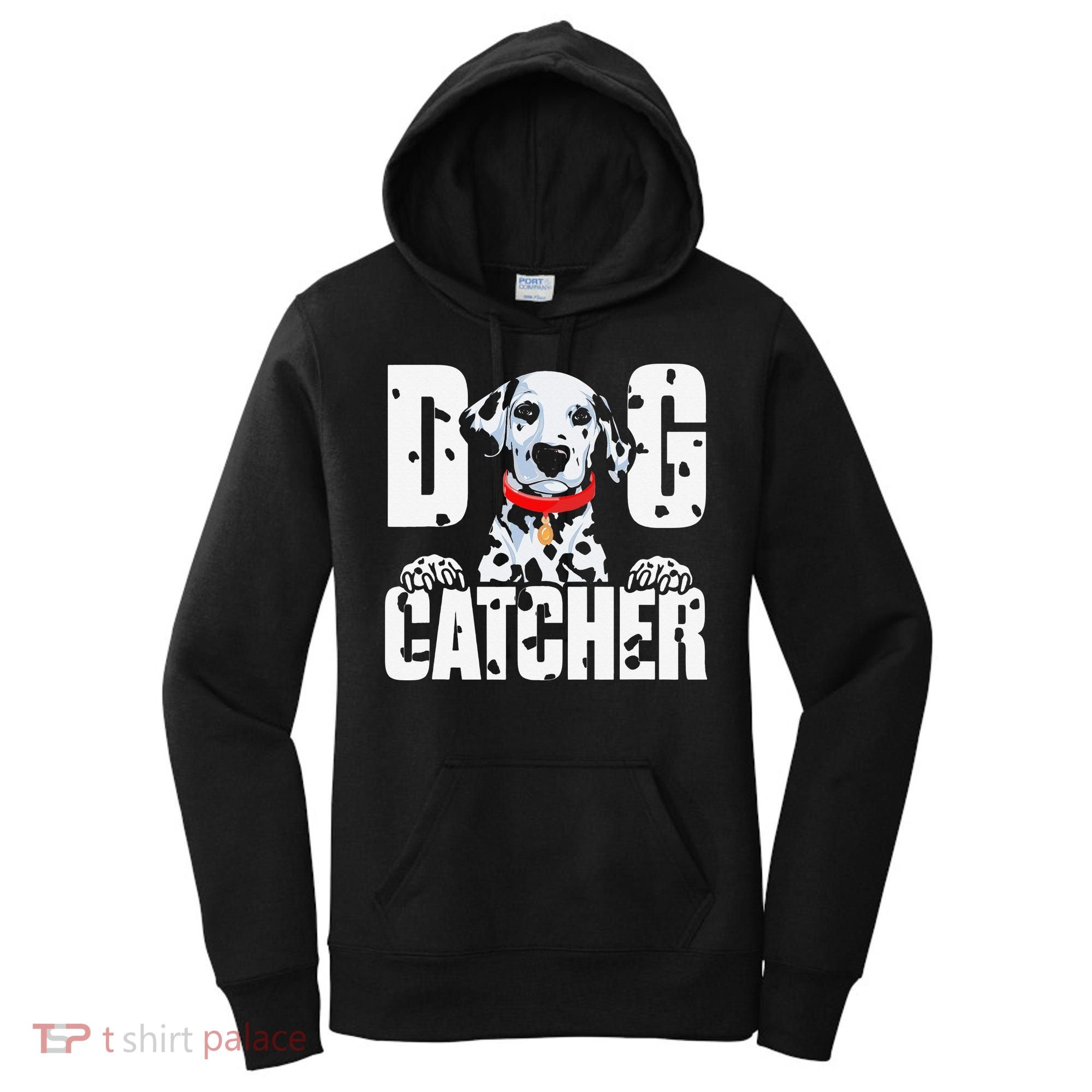 Soft Dog Catcher Costume Dalmatian Easy Family Women's Hoodie