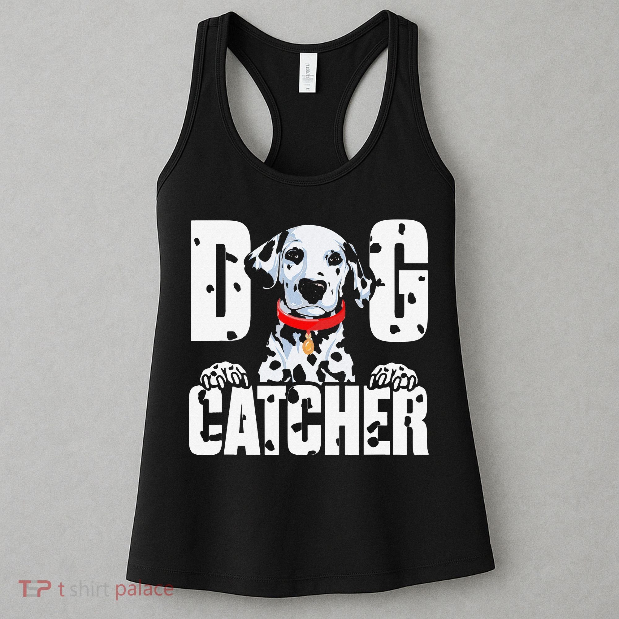 Soft Dog Catcher Costume Dalmatian Easy Family Women's Tank Top
