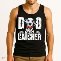 Soft Dog Catcher Costume Dalmatian Easy Family Tank Top thumb 3