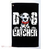 Soft Dog Catcher Costume Dalmatian Easy Family Golf Towel thumb 0