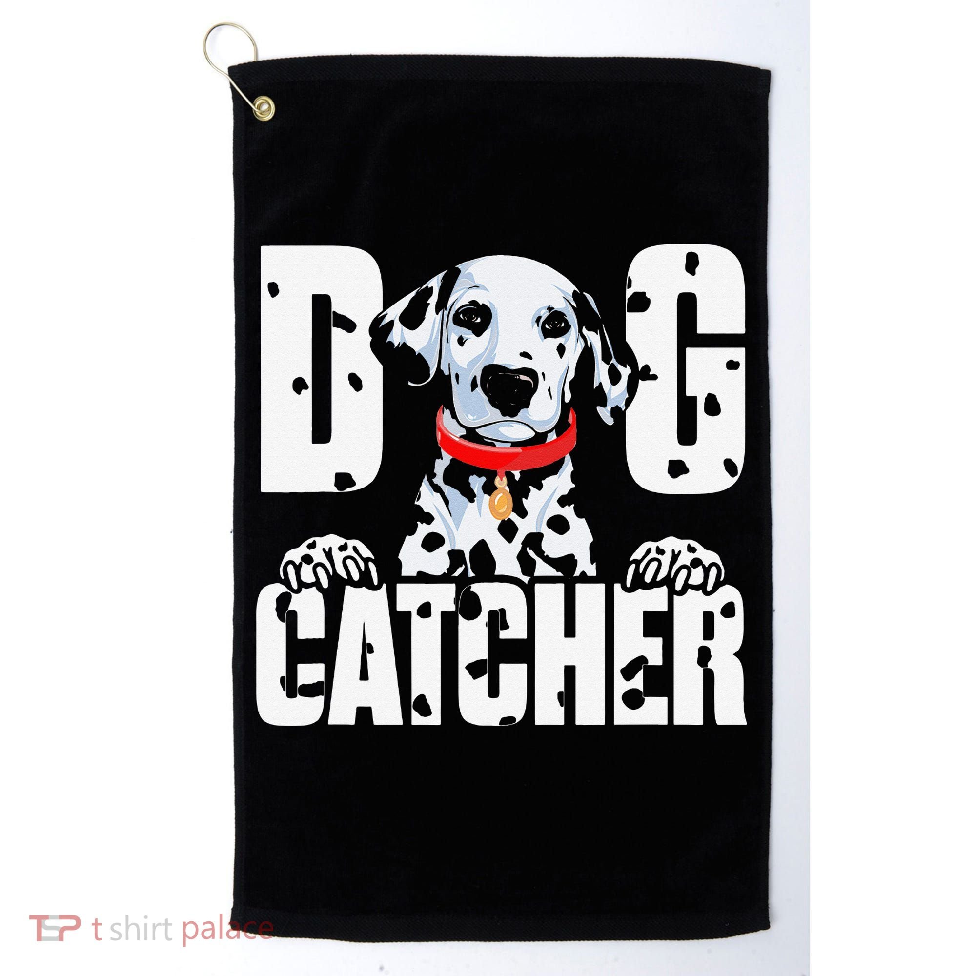 Soft Dog Catcher Costume Dalmatian Easy Family Golf Towel