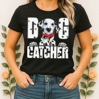 Soft Dog Catcher Costume Dalmatian Easy Family Women's T-Shirt thumb 2