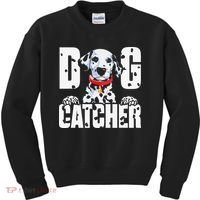 Soft Dog Catcher Costume Dalmatian Easy Family Kids Sweatshirt thumb 0