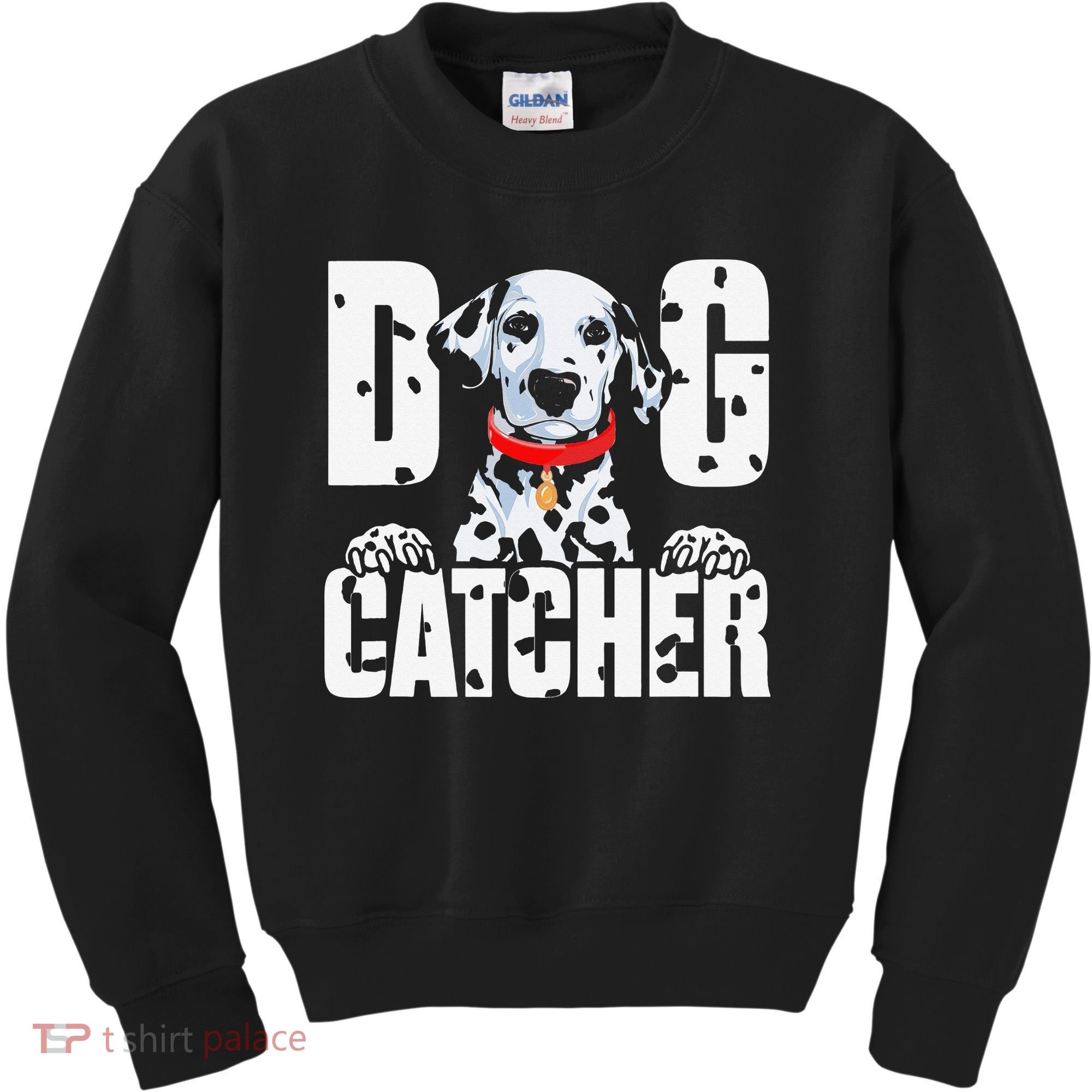 Soft Dog Catcher Costume Dalmatian Easy Family Kids Sweatshirt