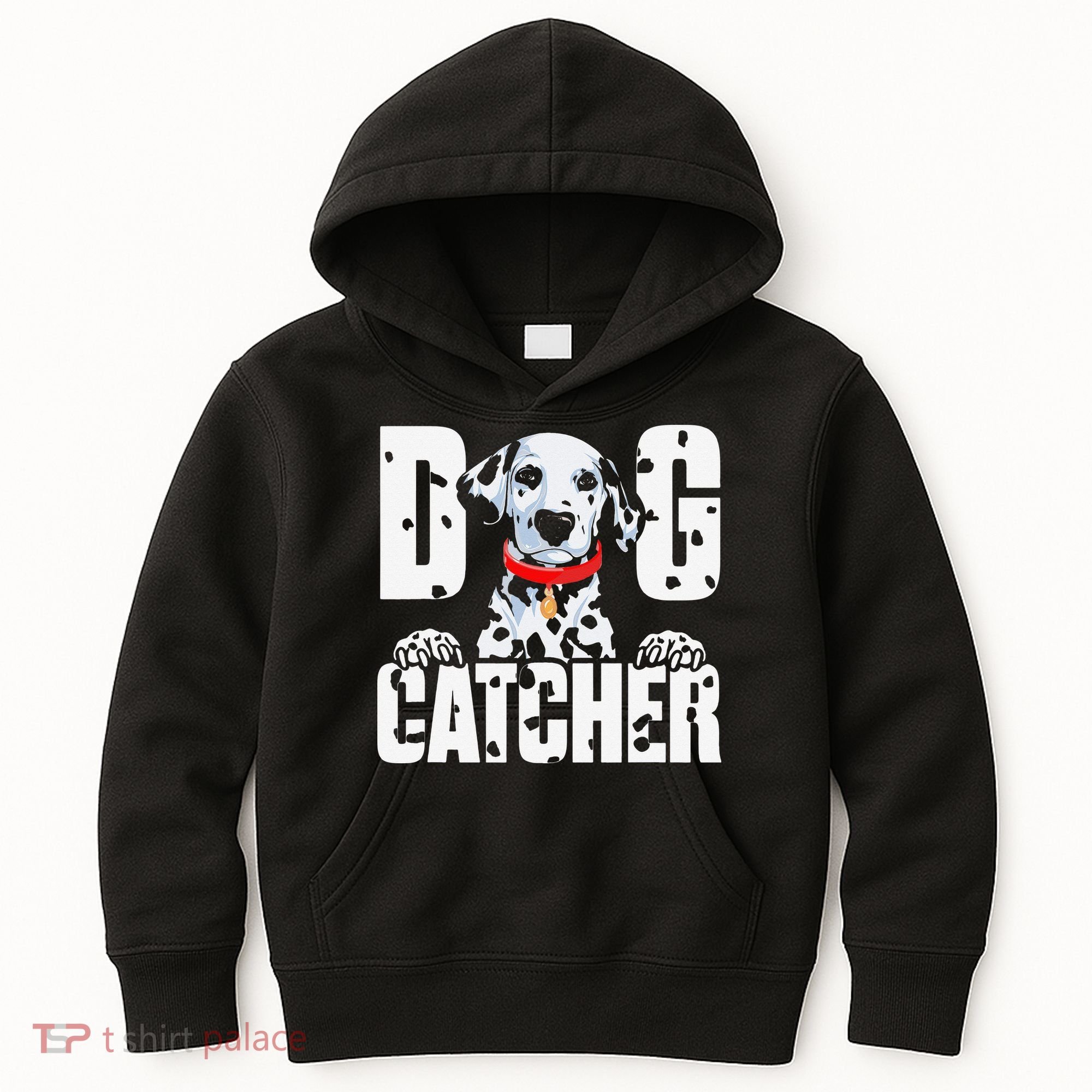 Soft Dog Catcher Costume Dalmatian Easy Family Kids Hoodie