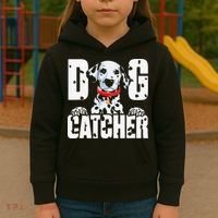 Soft Dog Catcher Costume Dalmatian Easy Family Kids Hoodie thumb 3