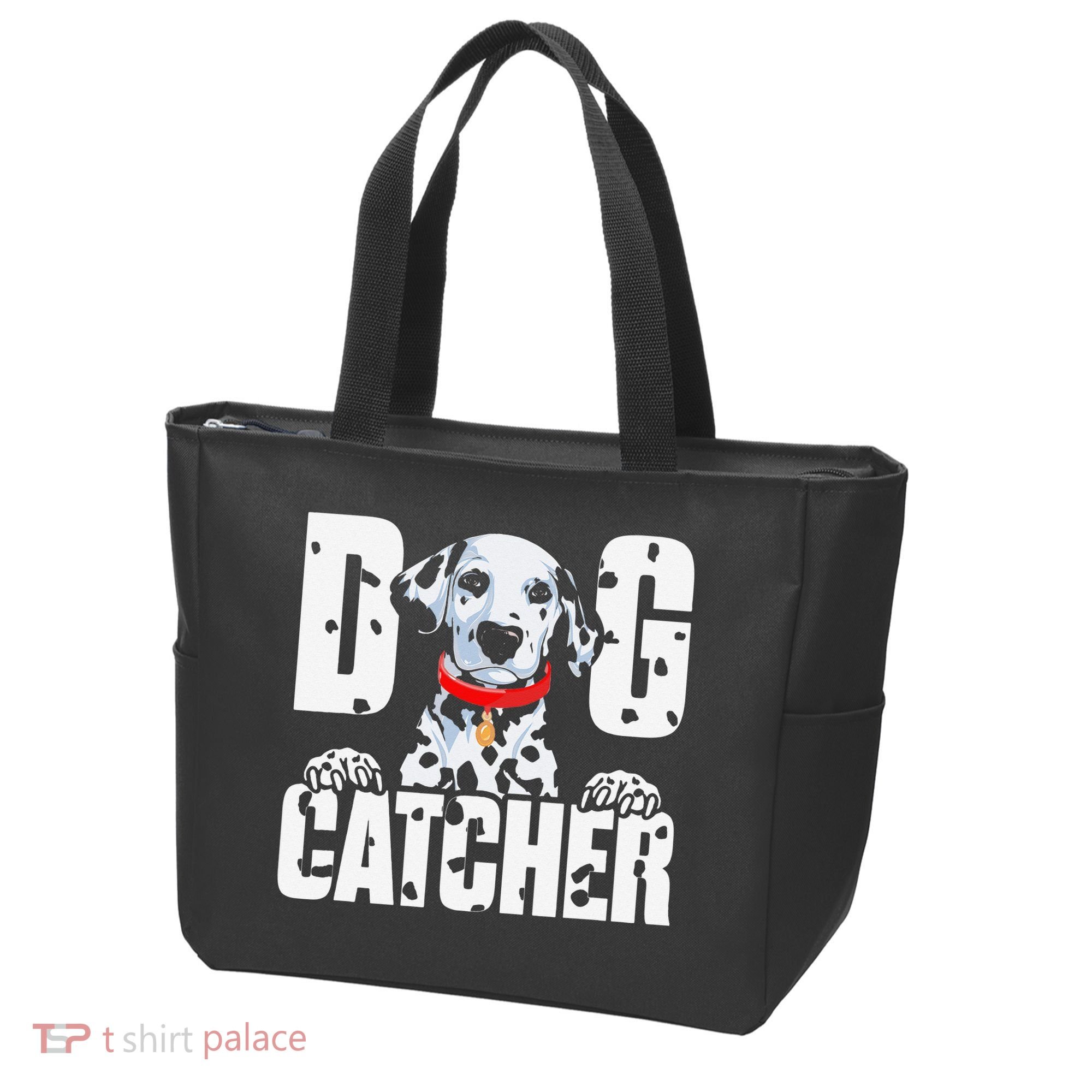 Soft Dog Catcher Costume Dalmatian Easy Family Tote Bag