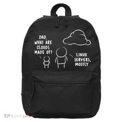 Software Developer Computer Engineer Nerd Funny Programmer Short Sleeve 16 in Basic Backpack