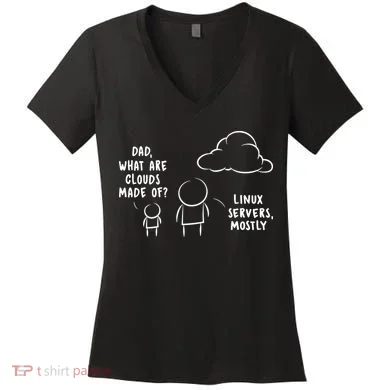 Software Developer Computer Engineer Nerd Funny Programmer Short Sleeve Women's V-Neck T-Shirt
