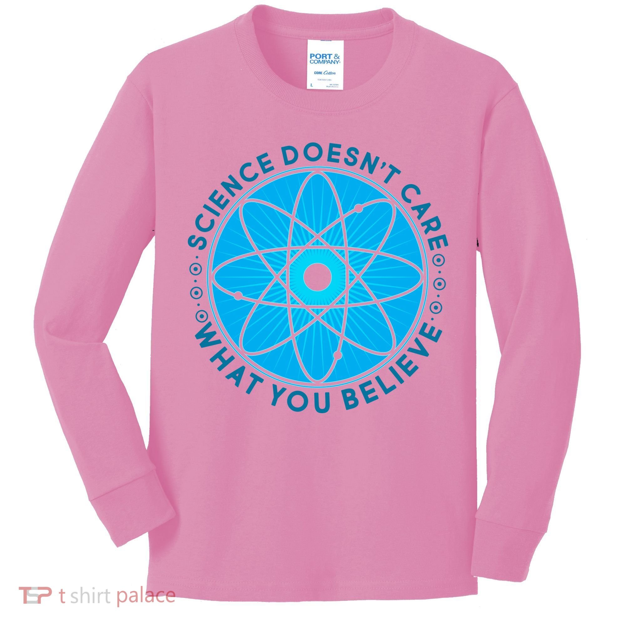 Science Doesn't Care What You Believe Kids Long Sleeve Shirt