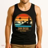 San Diego California Ca Tank Top thumb 3