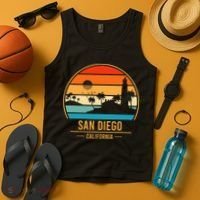 San Diego California Ca Tank Top thumb 4