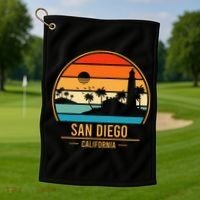 San Diego California Ca Golf Towel thumb 1