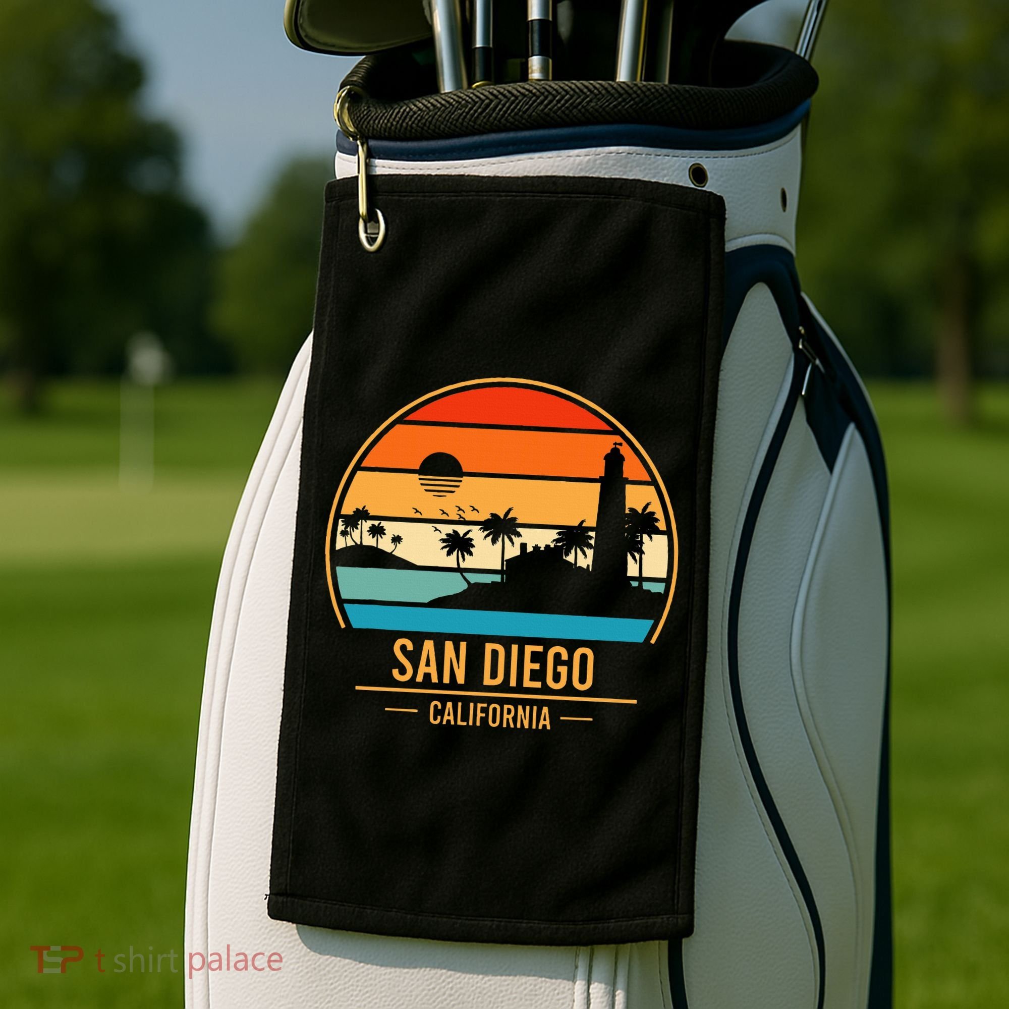 San Diego California Ca Golf Towel