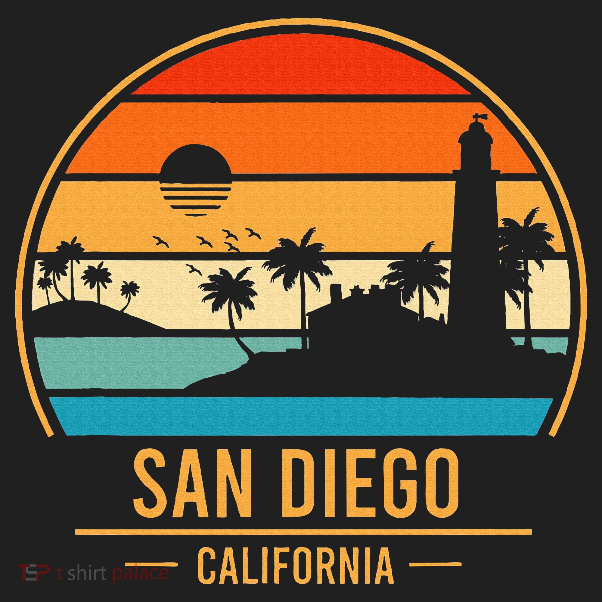 San Diego California Ca Golf Towel