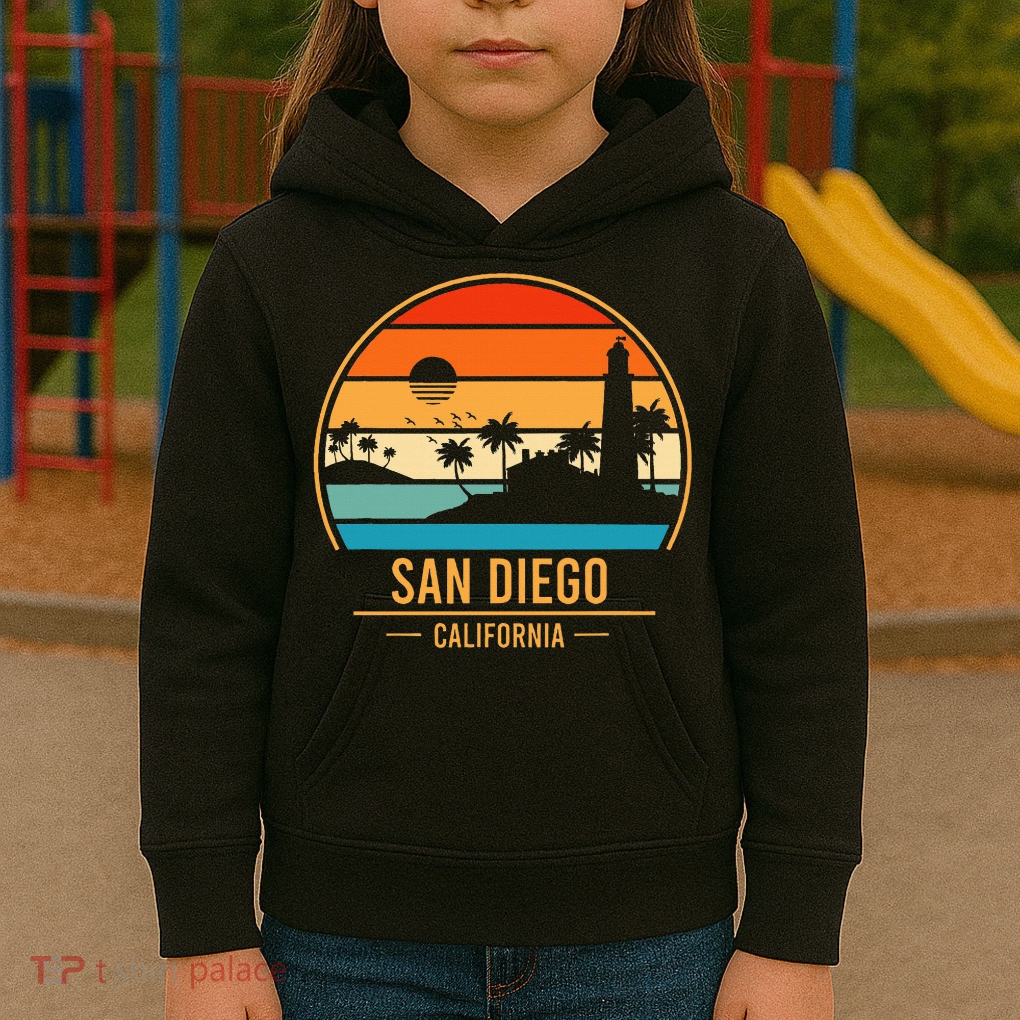 San Diego California Ca Kids Hoodie