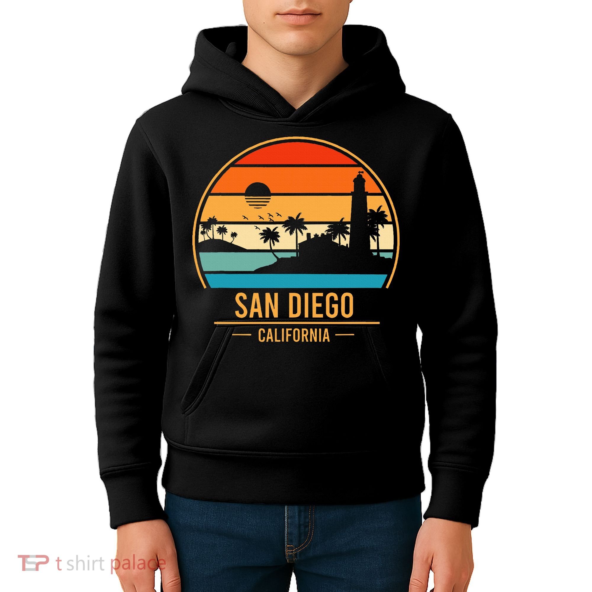 San Diego California Ca Kids Hoodie