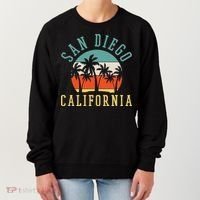 San Diego California Summer Vacation Retro Women's Sweatshirt thumb 0