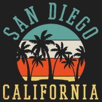 San Diego California Summer Vacation Retro Women's Sweatshirt thumb 2