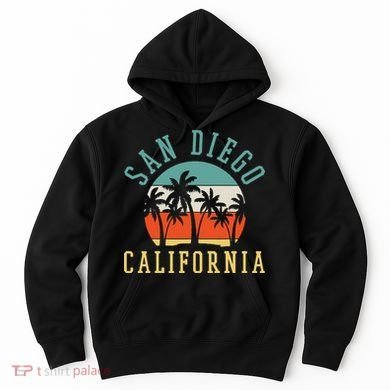 San Diego California Summer Vacation Retro Hoodie
