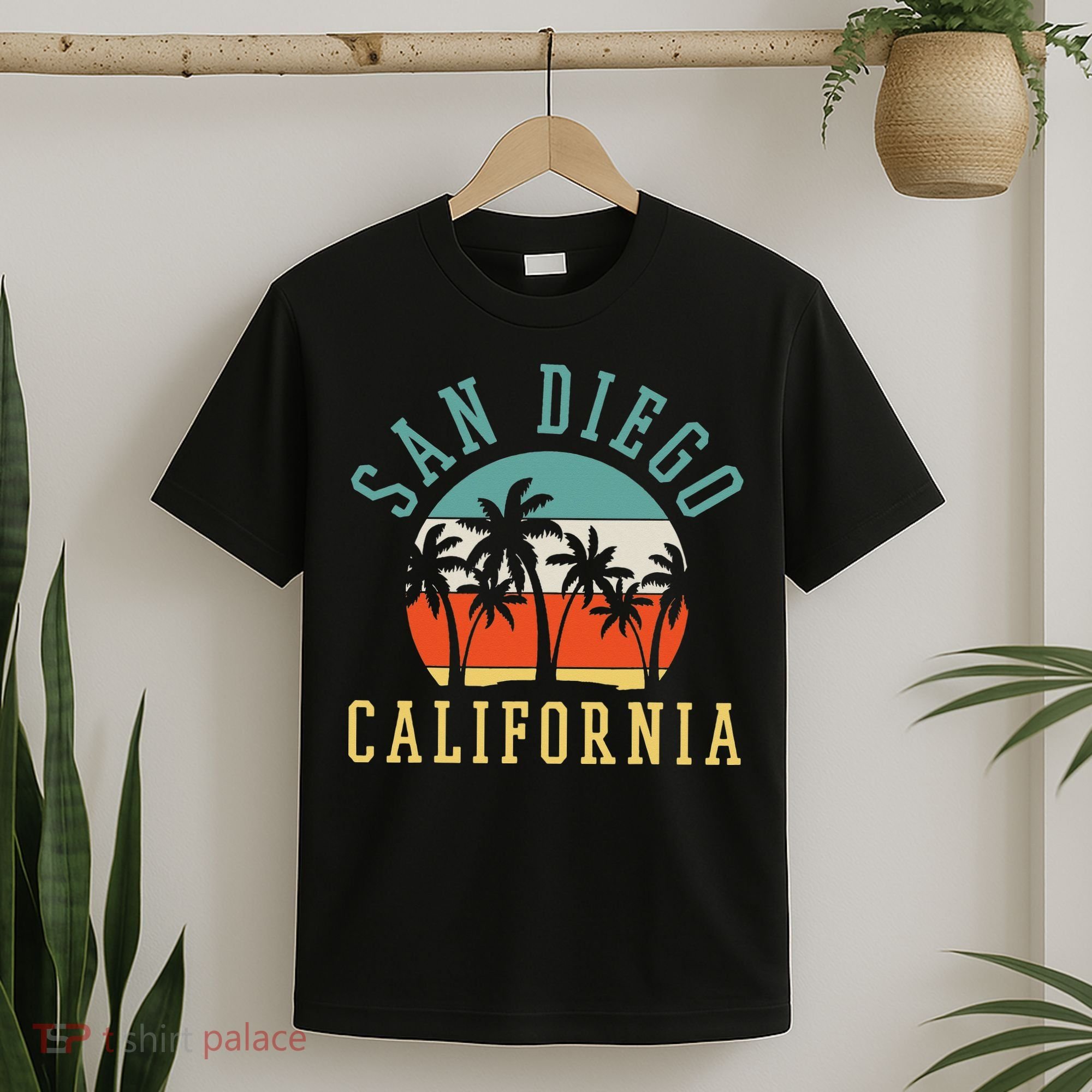 San Diego California Summer Vacation Retro T-Shirt