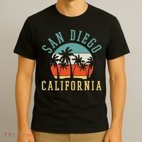 San Diego California Summer Vacation Retro T-Shirt thumb 3