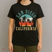 San Diego California Summer Vacation Retro T-Shirt thumb 4