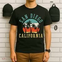 San Diego California Summer Vacation Retro T-Shirt thumb 6