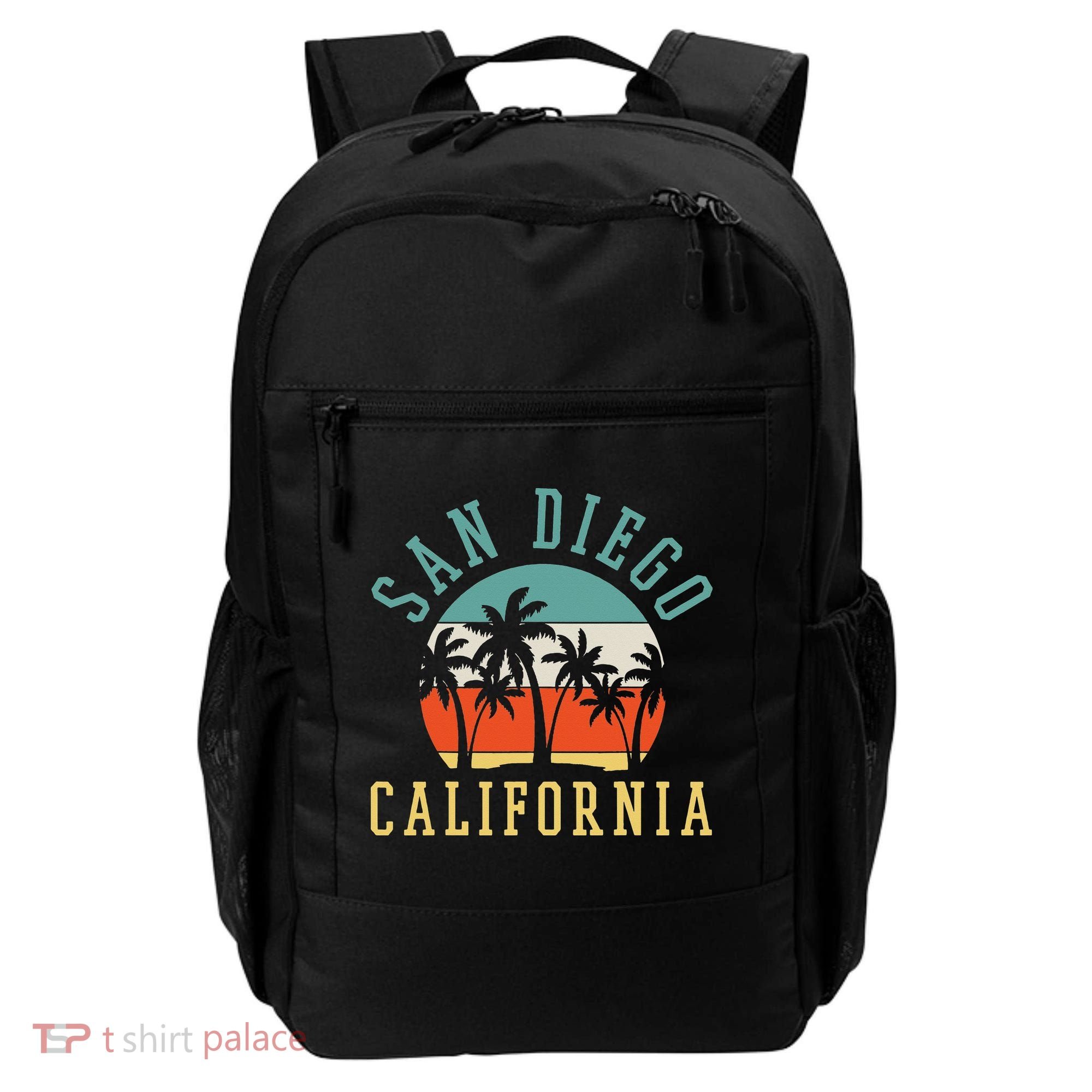 San Diego California Summer Vacation Retro Backpack