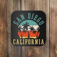 San Diego California Summer Vacation Retro Coaster thumb 0