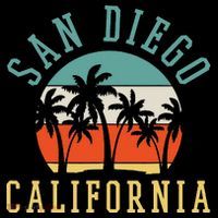 San Diego California Summer Vacation Retro Women's Hoodie thumb 2