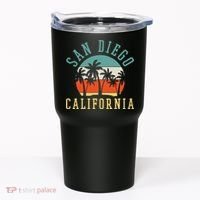 San Diego California Summer Vacation Retro Tumbler thumb 0