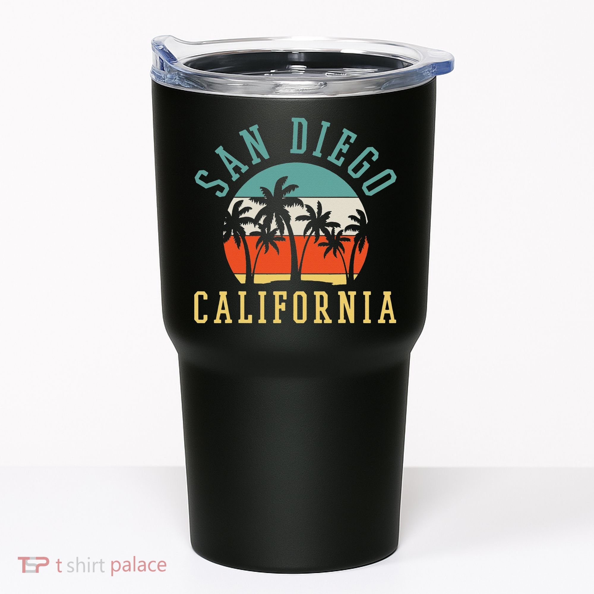 San Diego California Summer Vacation Retro Tumbler