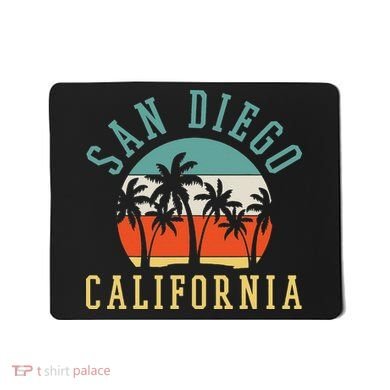 San Diego California Summer Vacation Retro Mousepad